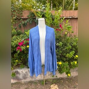 GILLIA Hawaii Blue Printed Kimono Size S
